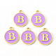 Golden Plated Alloy Enamel Charms(X-ENAM-S118-10B)-2