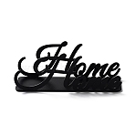 Iron Paper Napkin Holder, Freestanding Tissue Dispenser, for Kitchen Countertops, Dining, Picnic Table, Word Home, Black, 4.3x13.5x5.1cm(FIND-XCP0002-86)