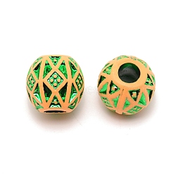 Resin Beads, Hair Decorations, Round, Lime, 15.5x15mm(RESI-WH0020-010C)