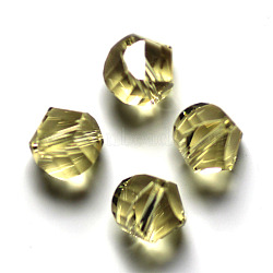 Imitation Austrian Crystal Beads, Grade AAA, Faceted, Polygon, Dark Khaki, 10mm, Hole: 0.9~1mm(SWAR-F085-10mm-09)