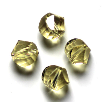 Imitation Austrian Crystal Beads, Grade AAA, Faceted, Polygon, Dark Khaki, 10mm, Hole: 0.9~1mm