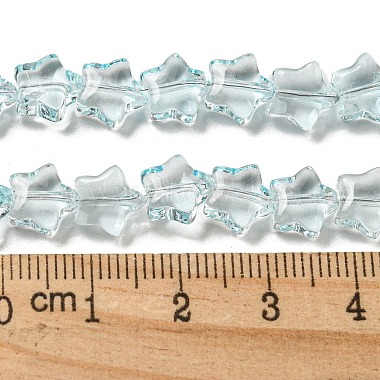 Baking Paint Transparent Glass Beads Strands(DGLA-A07-T8mm-KD04)-4