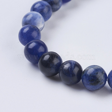 Natural Sodalite Beads Strands(G-G515-6mm-07)-3