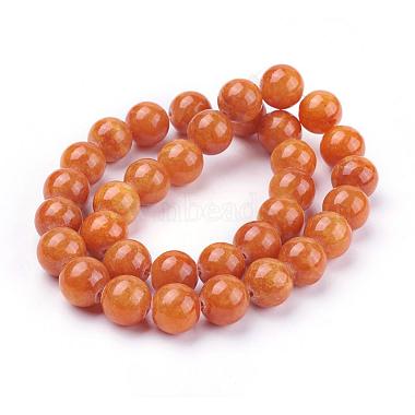 Natural Yellow Jade Beads Strands(G-G598-12mm-YXS)-2