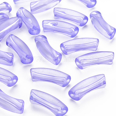 Medium Purple Tube Acrylic Beads