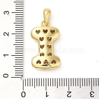 Brass Micro Pave Cubic Zirconia Pendants(KK-E061-03G-09)-3