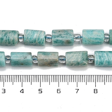 amazonite naturelles brins de perles(G-G162-D11-01)-5