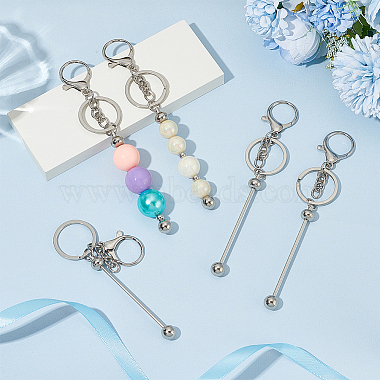 10Pcs Alloy Beadable Keychain Bar(FIND-UN0007-24A)-2