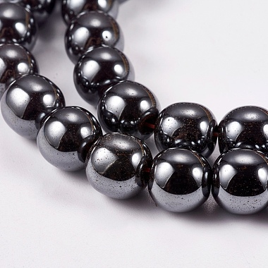 Non-Magnetic Synthetic Hematite Beads Strands(G-H1624-8mm-1)-3