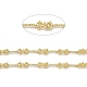 Rack Plating Brass Ring & Bar Link Chains(CHC-C005-04G)-2