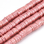 Handmade Polymer Clay Beads, for DIY Jewelry Crafts Supplies, Disc/Flat Round, Orchid, 6x1mm, Hole: 2mm(CLAY-TAC0006-03B-11)