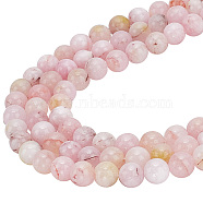 3 Strands Natural Imitation Pink Opal Beads Strands, Round, 8mm, Hole: 0.8mm, about 47pcs/strand, 15.35 inch(39cm)(G-HY0001-63)