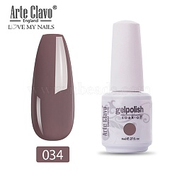 8ml Special Nail Gel, for Nail Art Stamping Print, Varnish Manicure Starter Kit, Rosy Brown, Bottle: 25x66mm(MRMJ-P006-I009)