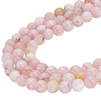 3 Strands Natural Imitation Pink Opal Beads Strands, Round, 8mm, Hole: 0.8mm, about 47pcs/strand, 15.35 inch(39cm)