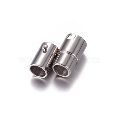 304 Stainless Steel Locking Tube Magnetic Clasps(STAS-H019-3)-2
