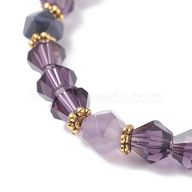 Chakra Theme Natural Mixed Stone Round Beads Stretch Bracelet(BJEW-JB07248)-6