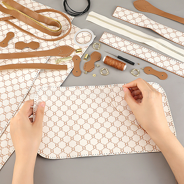 DIY Imitation Leather Sew on Women's Tote Bag Making Kit(DIY-WH0399-47B)-3