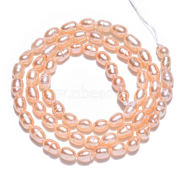 Natural Cultured Freshwater Pearl Beads Strands(PEAR-N012-03M)-2