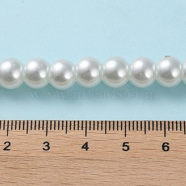 Chapelets de perles en verre nacré(HY-8D-B01)-5
