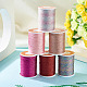 6Rollen 6 Farben Polyester-Metallic-Garn(OCOR-TA0002-82A)-5