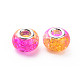 Crackle Two Tone Resin European Beads(RPDL-T003-06D)-2