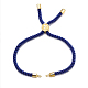 Adjustable Polyester Cord Bracelet(MAK-WH0013-01)-1