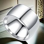 Stainless Steel Finger Rings for Men, Plain Band Rings, Stainless Steel Color, 12mm, US Size 10(19.8mm)(FS-WG82C86-02)