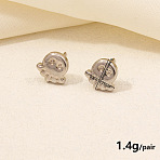 Vintage Stainless Steel Octopus Studs Earrings for Women, Fashionable and Elegant Ear Studs(VC0346-9)