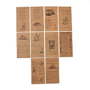 Scrapbook Kraft Paper Pad, for DIY Album Scrapbook, Greeting Card, Background Paper, Diary Decorative, Fairy Tale, 16x8.4cm, 60pcs/bag(DIY-H129-B07)