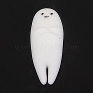 Human Shape Squishy Stress Toy, Funny Fidget Sensory Toy, for Stress Anxiety Relief, White, 68x30x12mm(AJEW-H125-24)