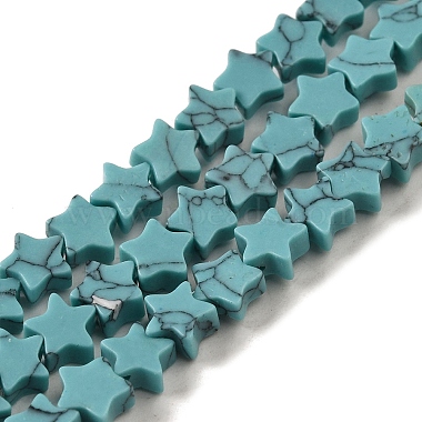 Star Synthetic Turquoise Beads