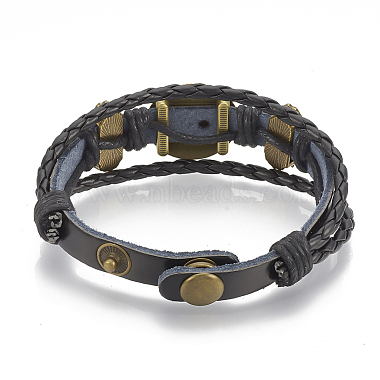 imitation cuir fabrication de bracelets(MAK-R024-02)-4