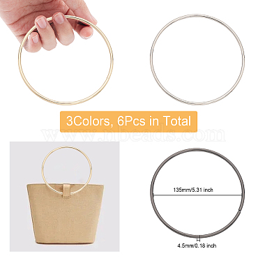 6Pcs 3 Colors Iron Bag Handles(FIND-CA0006-39A)-2