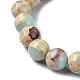 bracelets extensibles en perles rondes en jaspe impérial synthétique(BJEW-TA00447)-4