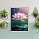 Lotus Flower Pattern Fancy Theme DIY Diamond Painting Kit(PW-WG94484-04)-1