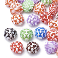 Craft Style Acrylic Beads, Lion, Mixed Color, 12x11x9mm, Hole: 1.8mm, about 1000pcs/500g(MACR-Q226-08)
