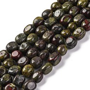 Natural Dragon Blood Beads Strands, Nuggets, Tumbled Stone, 7~12x6~8x5~7mm, Hole: 1mm, about 43~44pcs/strand, 15.47~15.63''(39.3~39.7cm)(G-G146-A28-01)