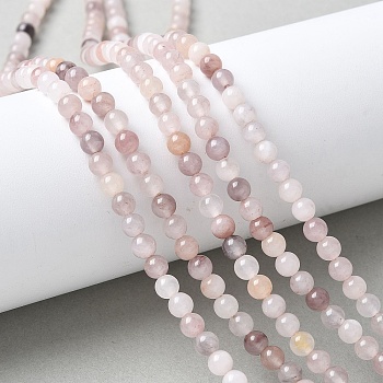 Natural Quartz Beads Strands, Round, 4.5~5mm, Hole: 1mm, about 86pcs/strand, 14.76''(37.5cm)