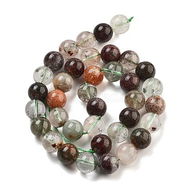 Natural Four Seasons Lodolite Quartz Beads Strands(G-Z063-A02-02)-3