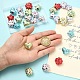 30Pcs 3 Styles Textured Plating Opaque Acrylic Beads(PACR-YW0001-61)-3
