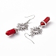 Synthetic Rubber Bullet with Sun Dangle Earrings(EJEW-I276-01P-12)-4