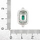 Brass Micro Pave Cubic Zirconia Connector Charms(CU-CBAAB9C-01P-01)-3