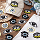 20Pcs 4 Styles Evil Eye Cotton Embroidery Iron on Clothing Patches(DIY-NB0010-14)-4