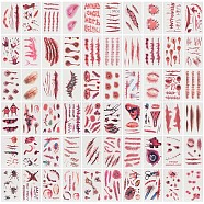 Gorgecraft 2 Sets 2 Style Body Art Tattoos Stickers, Removable Temporary Tattoos Paper Stickers, Mixed Patterns, 9.7x5.8x0.03cm, 30 sheets/set, 1 set/style(MRMJ-GF0001-39)
