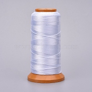 Polyester Threads, for Jewelry Making, White, 1mm, about 284.33 yards(260m)/roll(X-NWIR-G018-F-02)
