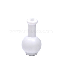 Dollhouse Accessories, Simulation Mini ABS Vase Model, White, 8x15mm(PW-WG42006-10)