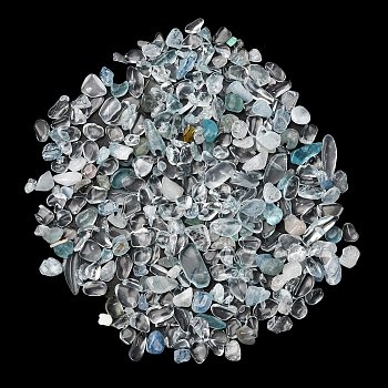 Natural Aquamarine Chip Beads, No Hole/Undrilled, 2~12x2~10x1~3mm