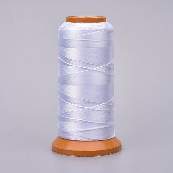 Polyester Threads, for Jewelry Making, White, 1mm, about 284.33 yards(260m)/roll