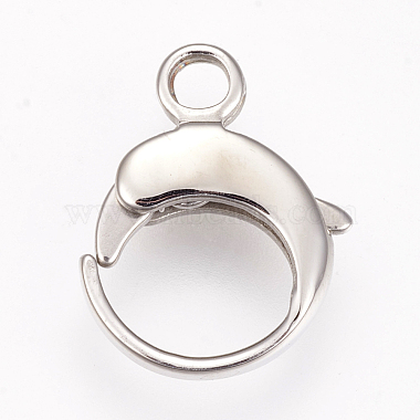 304 Stainless Steel Lobster Claw Clasps(STAS-O114-059P-B)-2