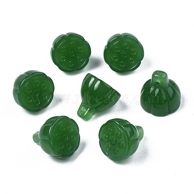 Sea Green Vegetables Glass Charms